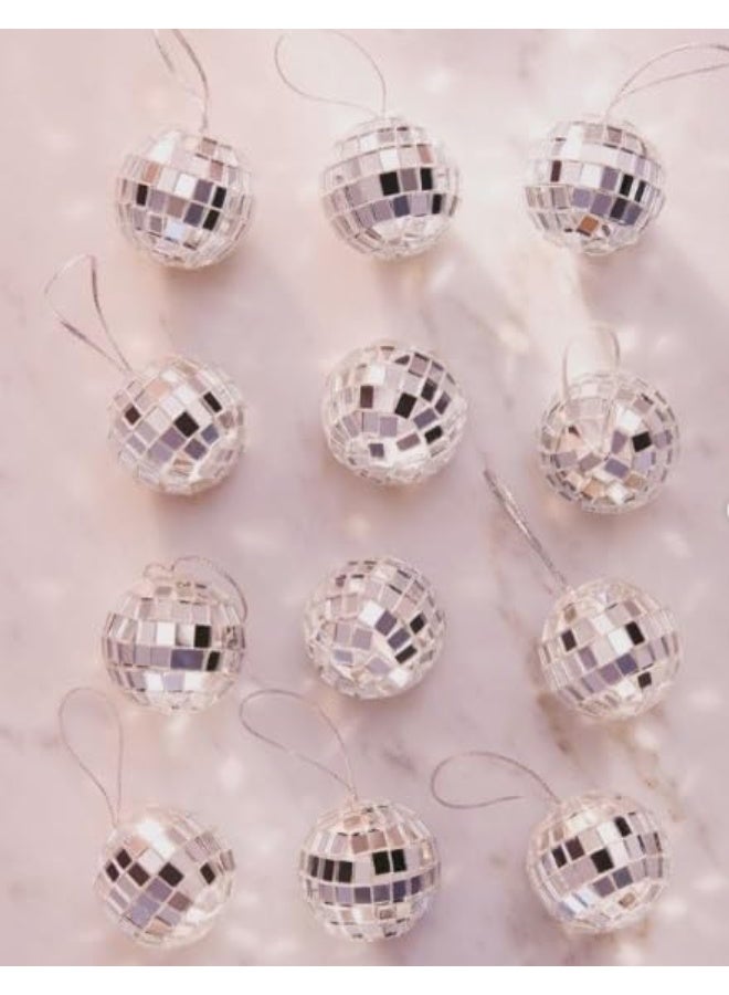 Mado Gallery Disco Ball, Mirror Ball, Ornament Ball 6 CM / 2.36 INCHES (1 Piece), Decoration for Hanging, Home Parties & DJ Dance Clubs Stage, Lighting & New Year celebrations - Image 3