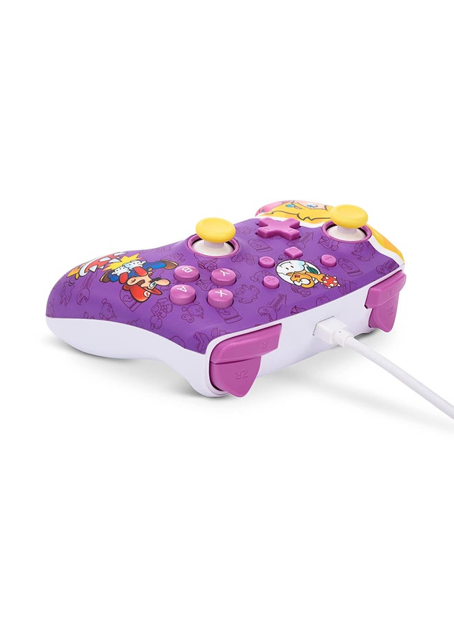 PowerA Enhanced Nintendo Switch Wired Controller - Princess Peach Battle, Mario, Gamepad, 10Ft Cable, 3.5Mm Headphone Jack, Mappable Advanced Gaming Buttons, No Batteries Required - Image 5