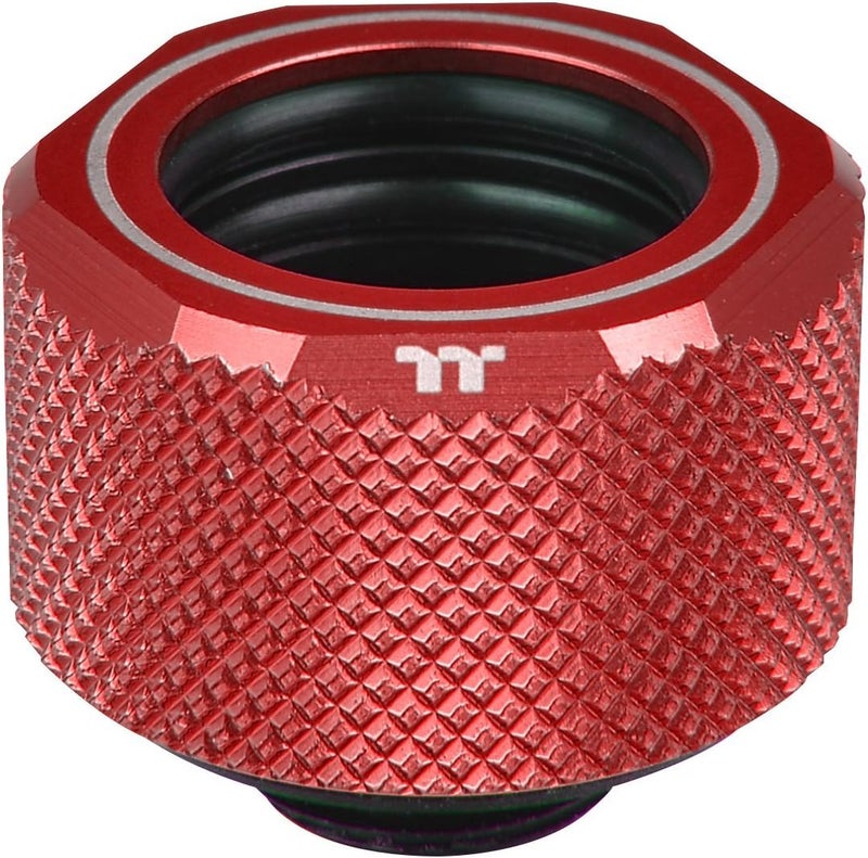 Thermaltake Pacific Red 4 BuildIn ORings CProG14 PETG 16mm OD Compression Fitting CLW209CU00REA - Image 1
