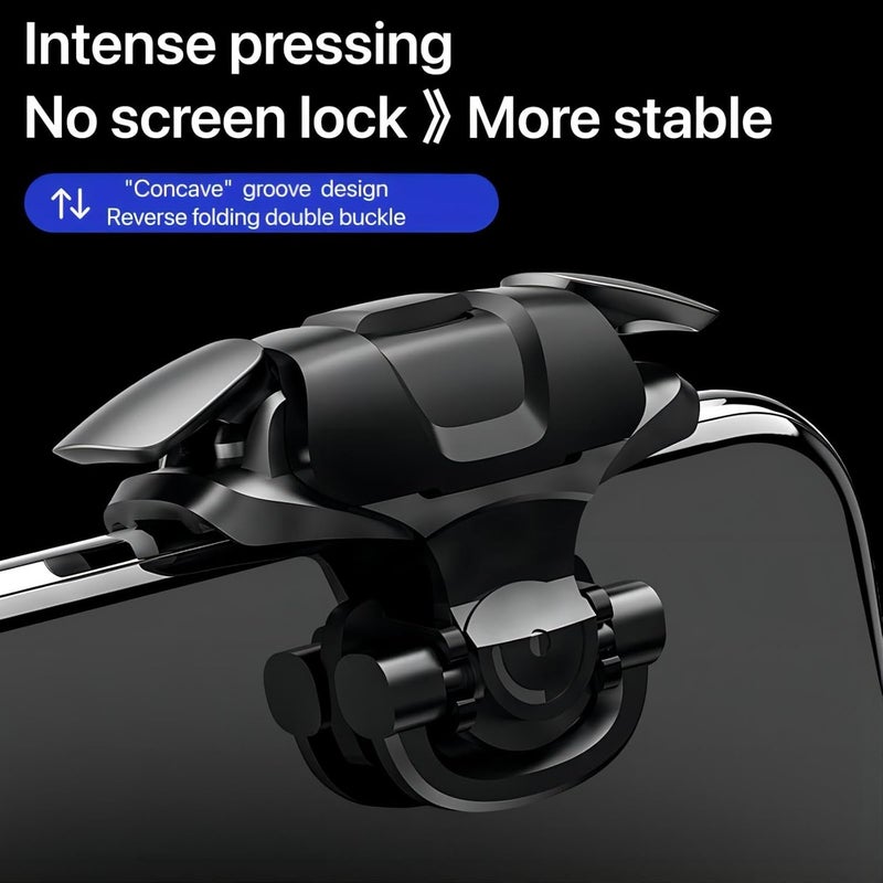 Sunkizzrs ® Pubg Triggers for Mobile | Trigger for Pubg Mobile | Best Pubg Triggers | Gaming Trigger Clip Design Conductive for BGMI/FreeFire/COD Mobile/Etc with Pubg Anti-Slip Thumb Sleeve - Image 4