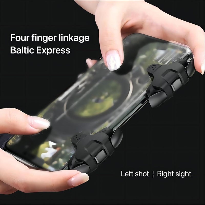Sunkizzrs ® Pubg Triggers for Mobile | Trigger for Pubg Mobile | Best Pubg Triggers | Gaming Trigger Clip Design Conductive for BGMI/FreeFire/COD Mobile/Etc with Pubg Anti-Slip Thumb Sleeve - Image 5