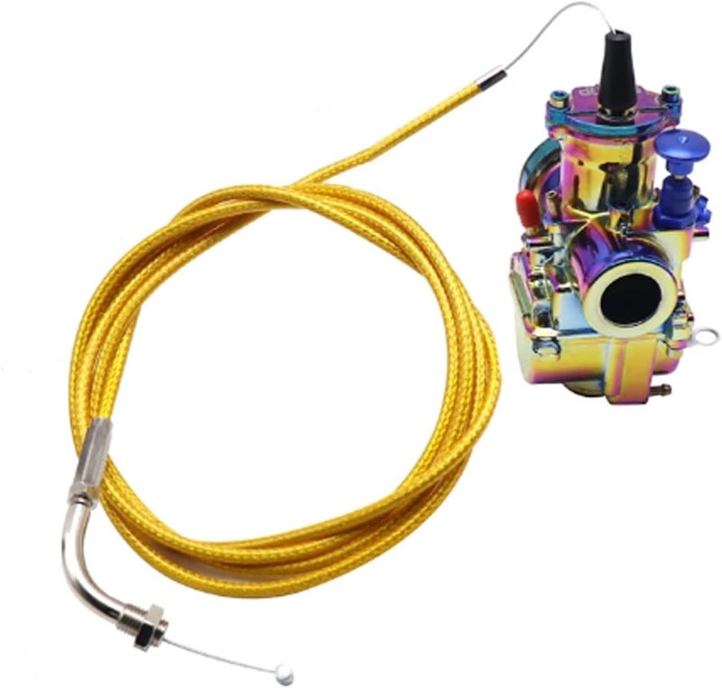 190cm Throttle Cable Nylon Braided Pipe with 90° Accelerator Adjuster Screw Motorcycle kit Suitable for Most Motorcycles - Image 2