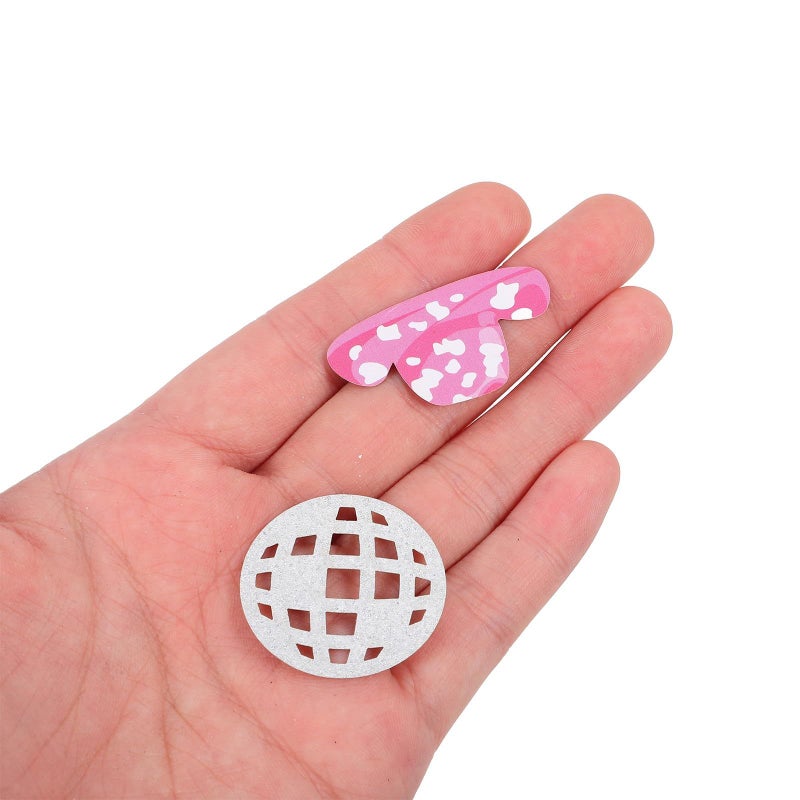100 Pcs Disco Ball Confetti Glitter Paper Party Decorations Floor Ornaments - Image 4