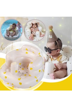 Daytoyz Baby Inflatable Seat for 0-36 Months, Built in Air Pump Infant Back Support Sofa, Protect Spine, Safe Toddler Feeding/Shower Chair for Learning to Sit Up  - Image 5
