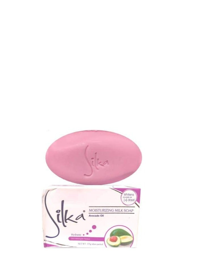 سيلكا صابون الحليب المرطب بزيت الأفوكادو 135 جرام × 2 قطعة - Image 2