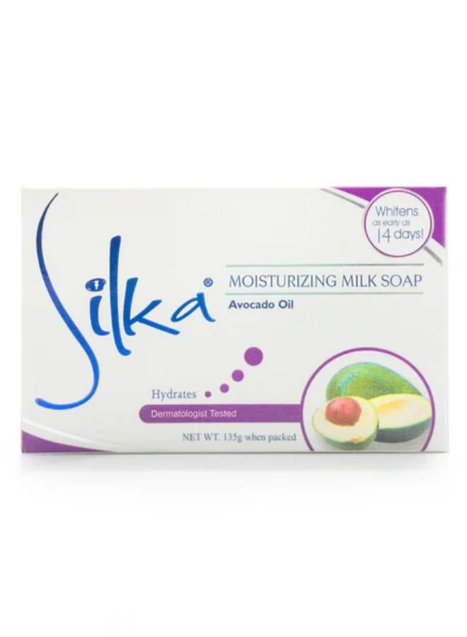 سيلكا صابون الحليب المرطب بزيت الأفوكادو 135 جرام × 2 قطعة - Image 3
