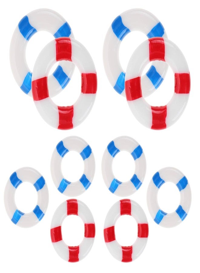 BESTOYARD 100Pcs Mini Life Buoy Decorations Resin Nautical Pool Life Rings for Dollhouse Coastal Micro Landscape Beach Theme Accessories - Image 1