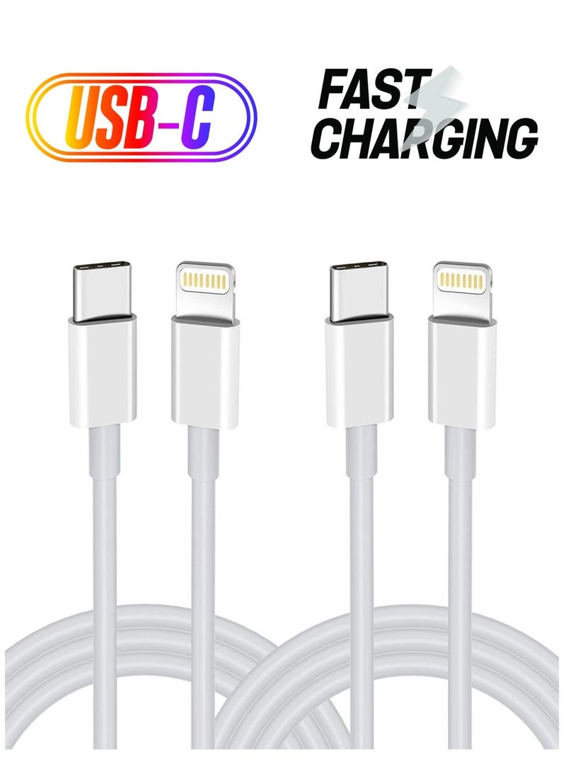 Raxoom USB C to Lightning Cable 2PACK 1M Fast Charger Cable, iPhone Charger Cord Compatible with iPhone 14/13/12/11 Pro Max/XS MAX/XR/XS/X/8/7/Plus - Image 1