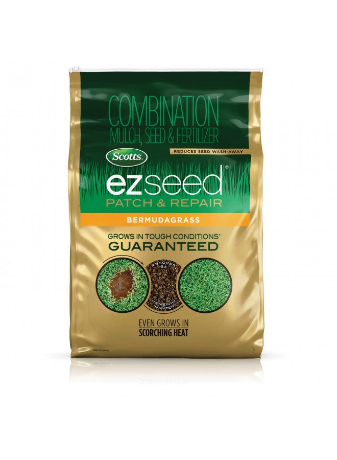 Scotts Scotts EZ Seed Patch and Repair Bermudagrass, 20 lb. - Combination Mulch, Seed, and Fertilizer - Tackifier Reduces Seed Wash-Away - Even Grows in Scorching Heat - Covers up to 445 sq. ft.  - Image 2