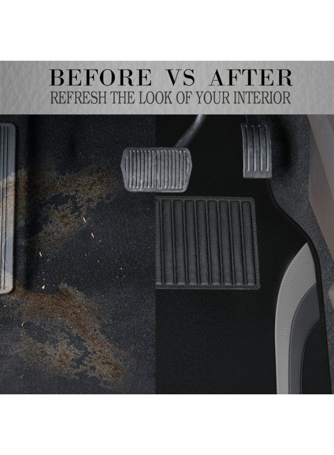 يوڠام طقم سجاد أرضية للسيارة من المخمل غير قابل للانزلاق مع قاعدة TPR مثبتة بالأظافر، مناسب لجميع الفصول، عالمي لمعظم السيارات وسيارات الدفع الرباعي، يحتوي على 4 قطع - Image 4