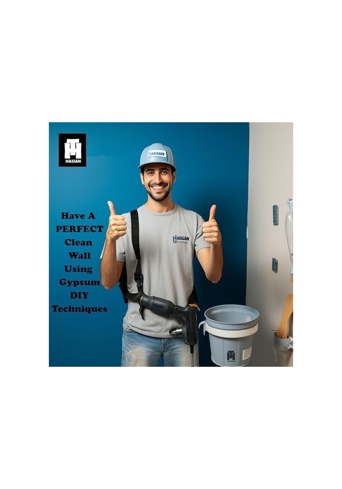 Hassan Gypsum Powder Wall Repair Kit - 3kg Plaster of Paris with Spatula - Image 3