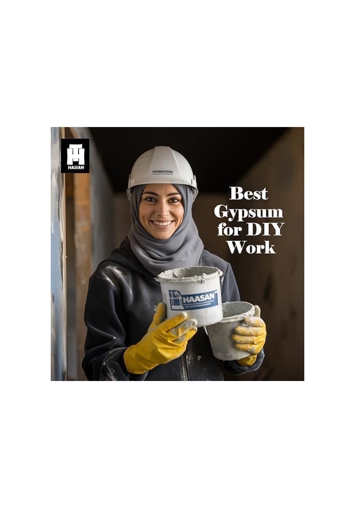 Hassan Gypsum Powder Wall Repair Kit - 3kg Plaster of Paris with Spatula - Image 4