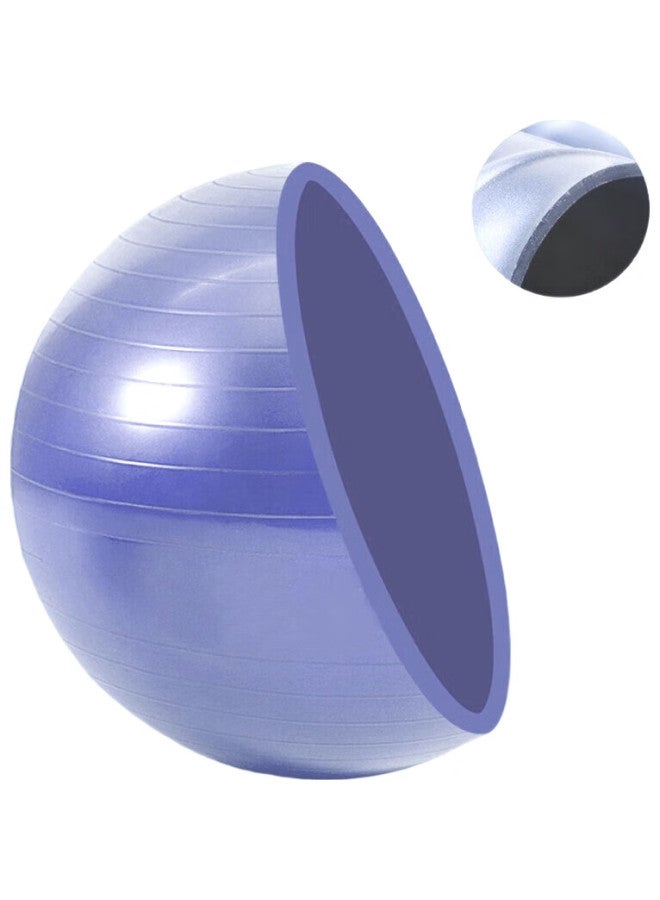 Dweck Yoga Ball, Thickened Non-Slip Elastic Adult Fitness Ball, Professional Balance Core Training, Blue 55Cm - Image 3