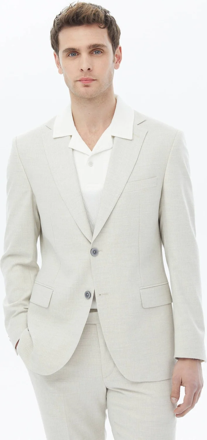 Kip Stone Patterned Regular Fit Suit