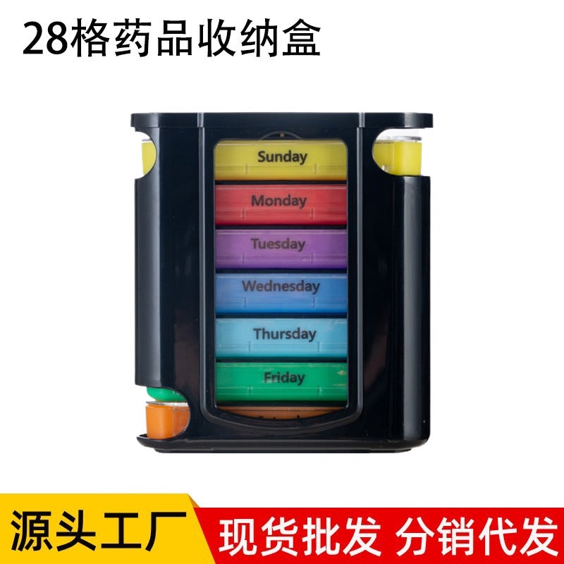 Explosions Weekly Storage Box 28 Pig Box 4 Times A Day Ampm Comb 7 Days Pig Box - Image 2