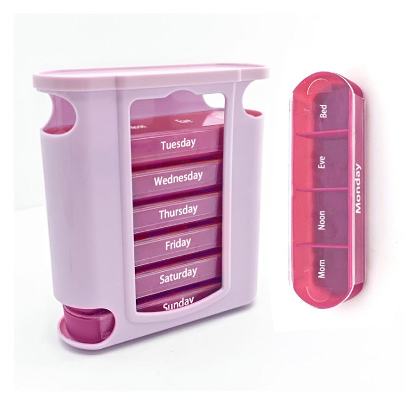 Explosions Weekly Storage Box 28 Pig Box 4 Times A Day Ampm Comb 7 Days Pig Box - Image 1