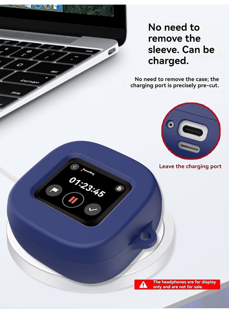 Case Compatible with Soundcore Librty 5 Pro max cover，Silicone material protective case, Weighing 31g, Precise hole position, Anti drop, Dustproof, Comes with a climbing buckle - Image 5