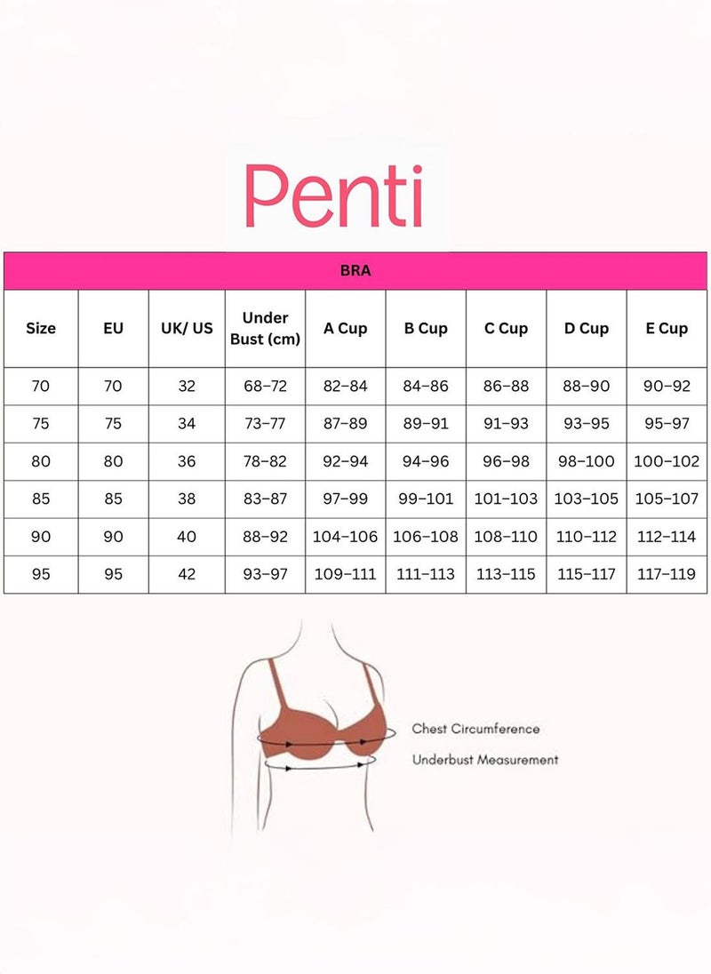Penti Women Triangle White Wireless Bra - Image 5