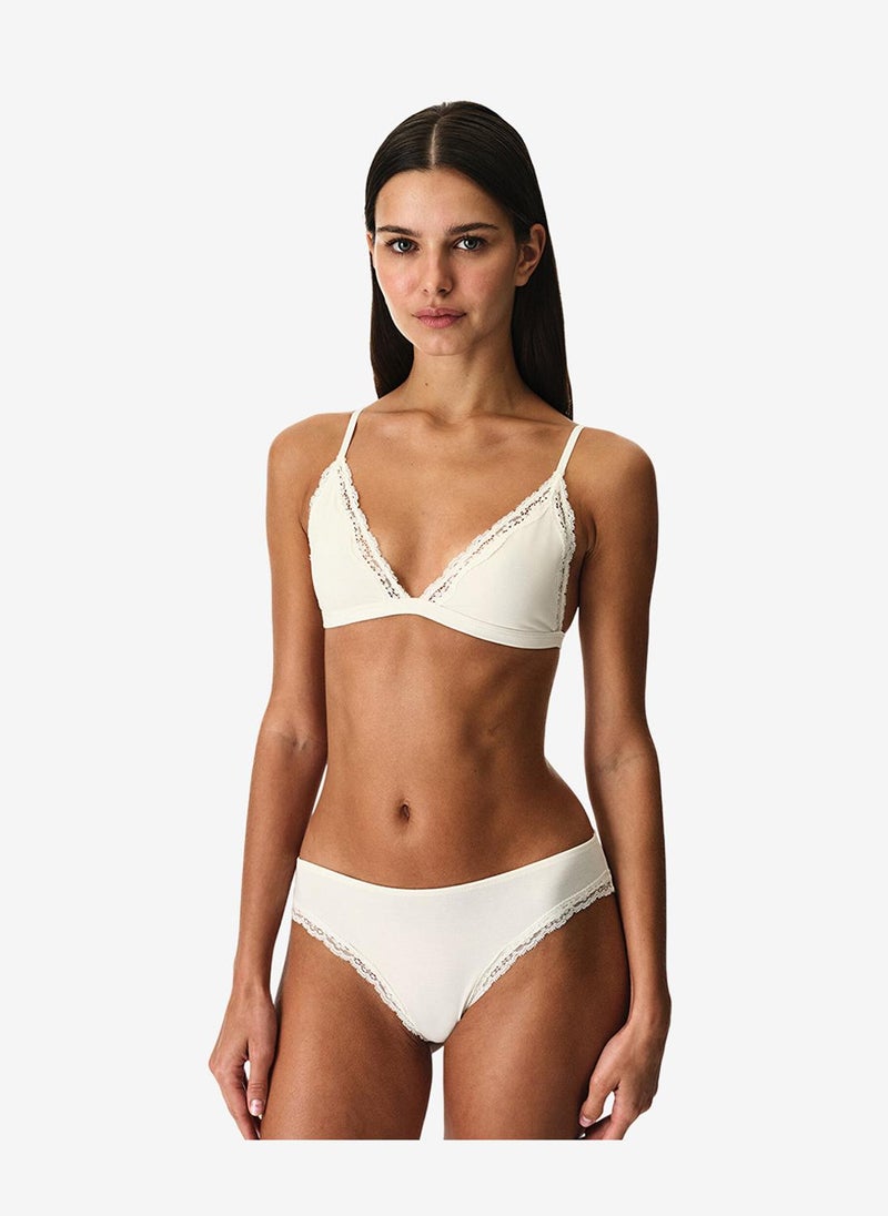 Penti Women Triangle White Wireless Bra - Image 1