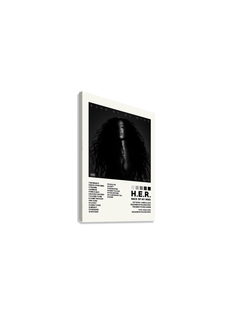 TNESSENTIAL BACK OF MY MIND  H.E.R  CANVAS POSTER - Image 2