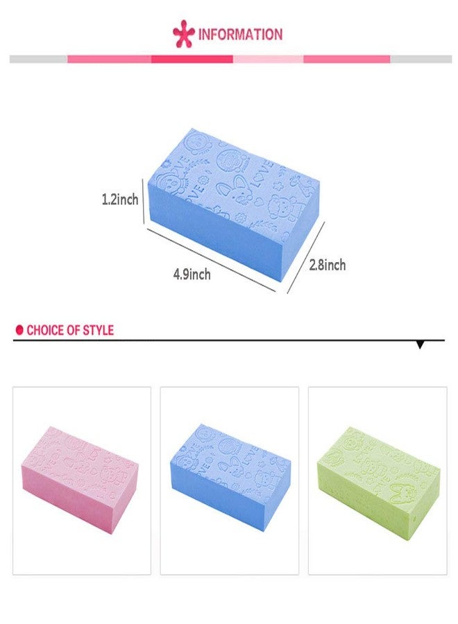 Starhig Ultra Soft Exfoliating Sponge Shower Brush,Spa Scrub Exfoliating Bath Body Shower Sponge, 2 PCS Random Colors - Image 2
