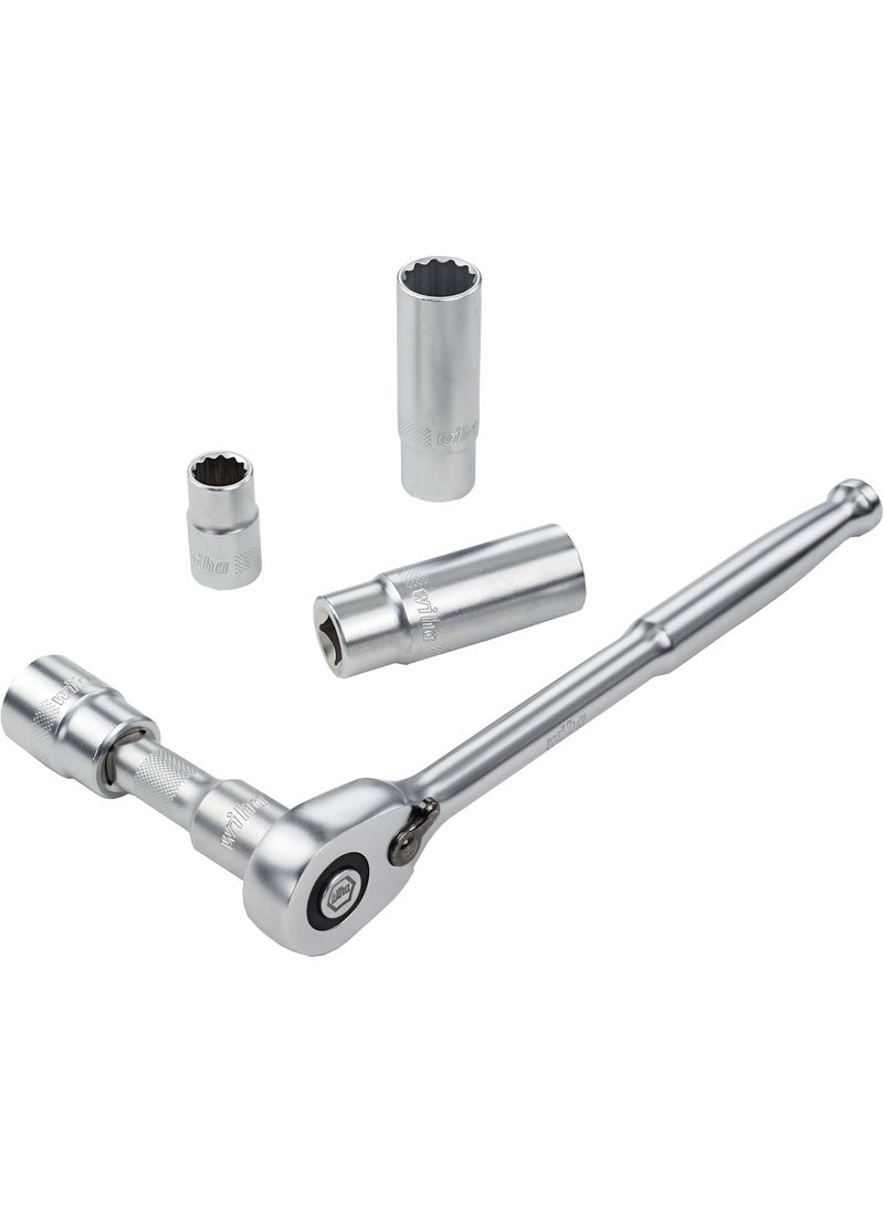Wiha Wiha 33895 29 Piece 12 Drive Professional Standard and Deep Socket Tray Set  Metric  - Image 4