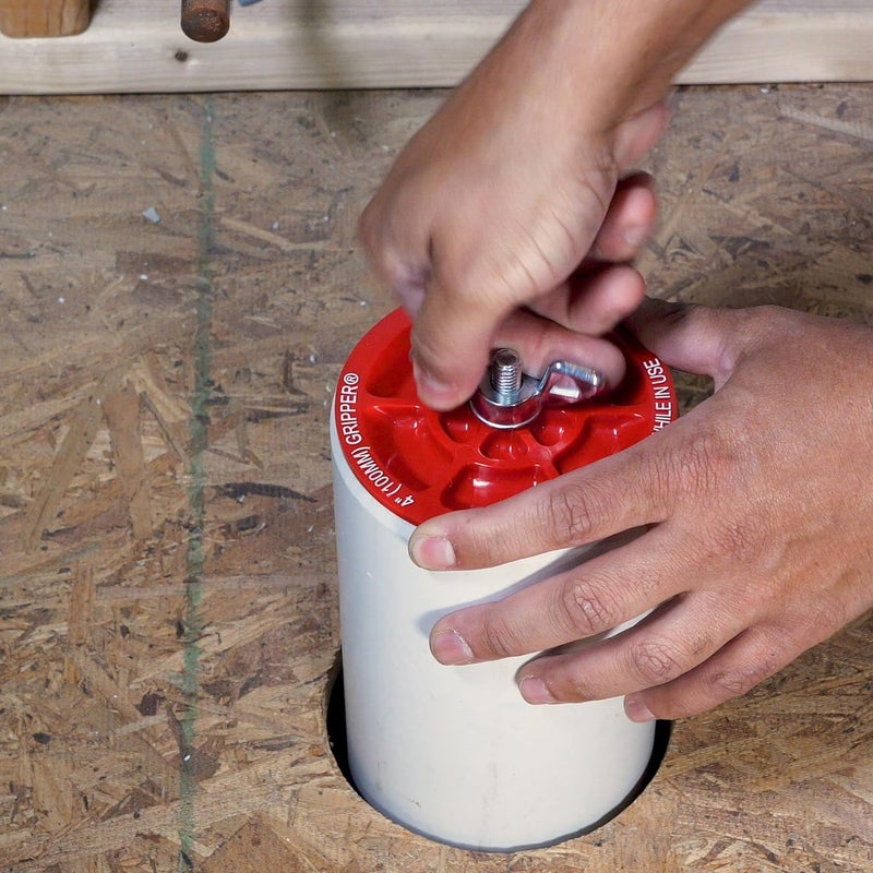 Oatey 33402 3-Inch Mechanical Test Plug with 5 PSI Back Pressure, Red Plastic - Image 3