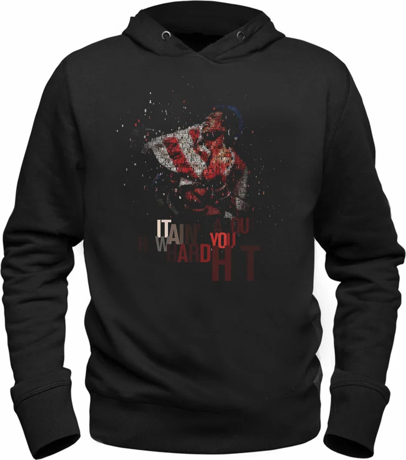 الفا تيشيرت Rocky Balboa Printed Black Sweatshirt