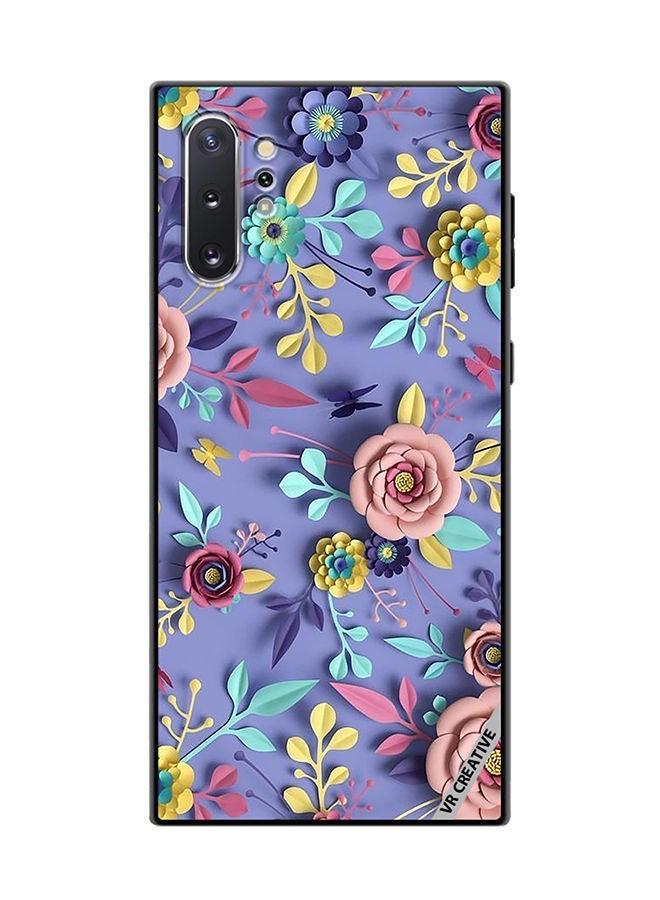 VR CREATIVE Protective Case Cover For Samsung Galaxy Note10 Plus 5G Flower Design Multicolour - Image 1