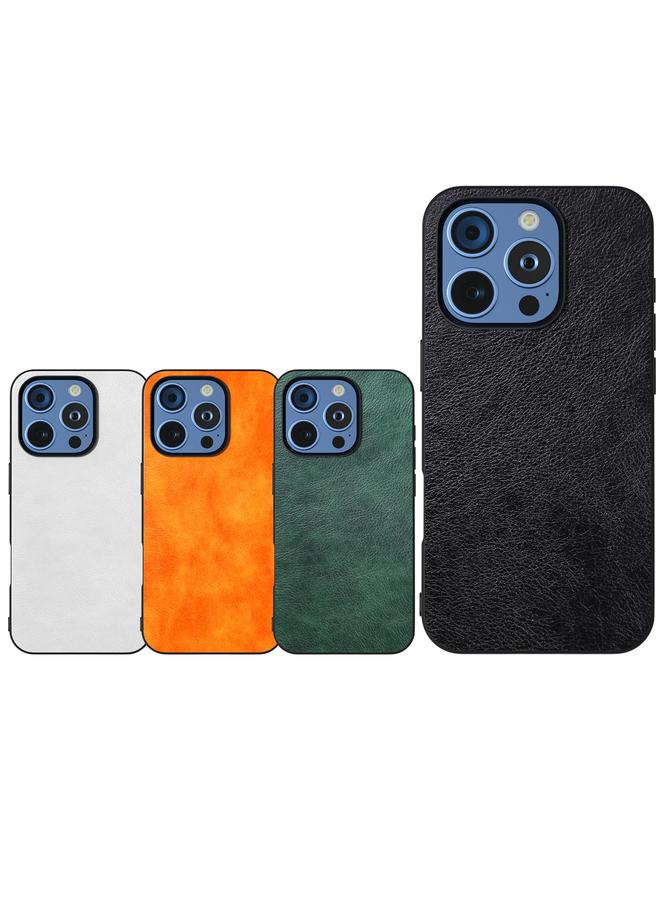 اس-توب جراب لهاتف iPhone 16 Pro، جراب هاتف من البولي يوريثان بلونين من نسيج الليتشي - Image 5