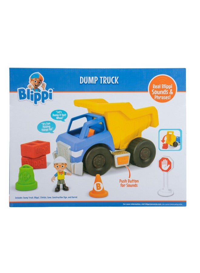 Blippi Blippi Dump Truck - Fun Freewheeling Vehicle Featuring 3 Construction Worker Sounds and Phrases - Educational Vehicles for Toddlers and Preschoolers - Amazon Exclusive - Image 2