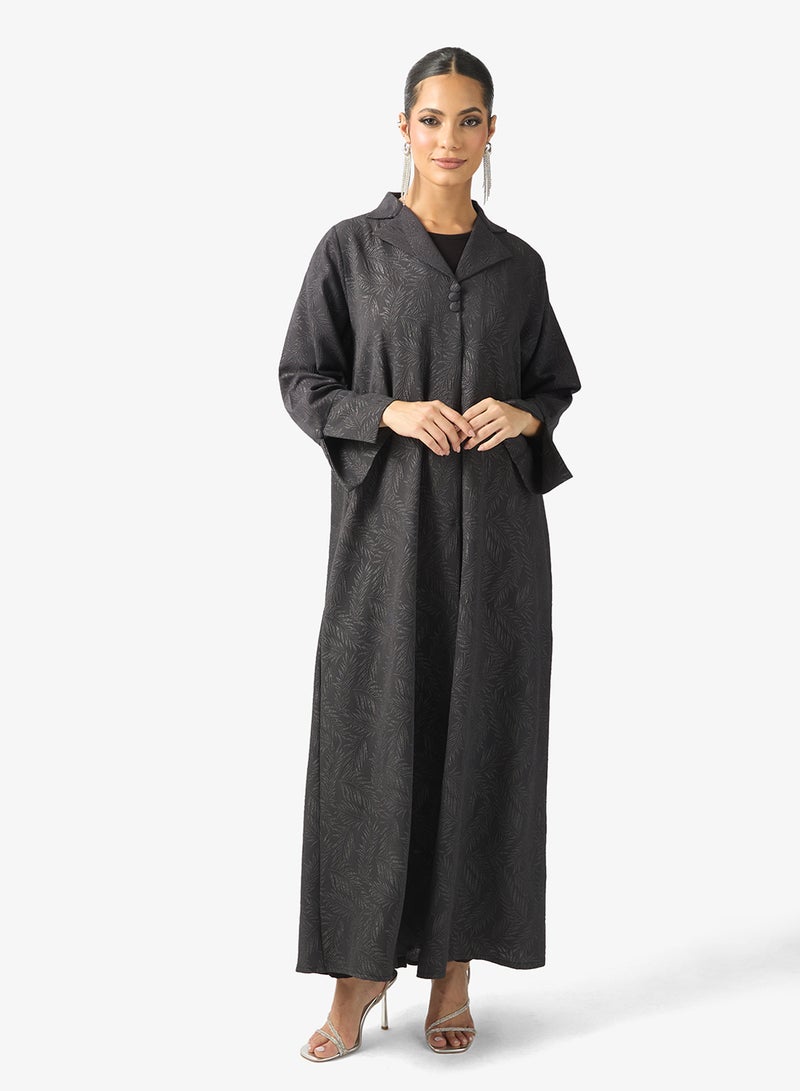 Khizana Textured Abaya With Sheila - Image 1
