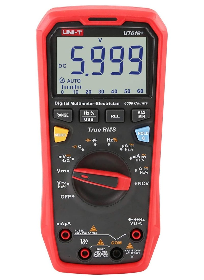 يوني تي - UNI-T UT61B+ جهاز قياس رقمي متعدد صحيح Rms 1000 فولت - Image 1
