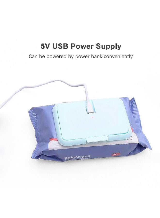 Baby Wipe Warmer Portable Baby Wet Wipes Warmer Heater USB Powered Perfect for Traveling