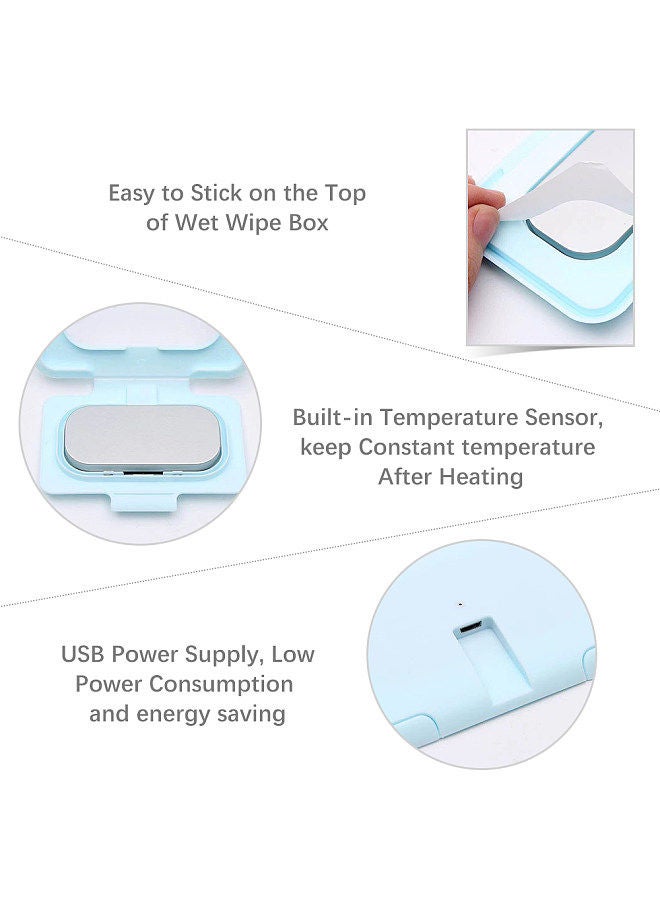 Baby Wipe Warmer Portable Baby Wet Wipes Warmer Heater USB Powered Perfect for Traveling