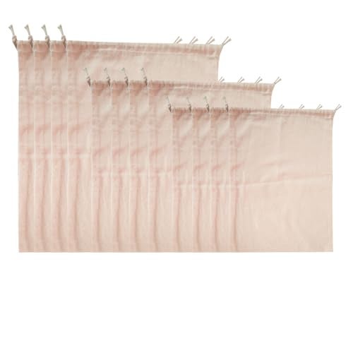 COMFORT WEAVE Cotton Mesh Vegetable Box For Fridge - Pack of 12 Eco-Friendly Drawstring Fridge Storage Bags, Vegetable Storage Bags for Refrigerator, Reusable - Image 1