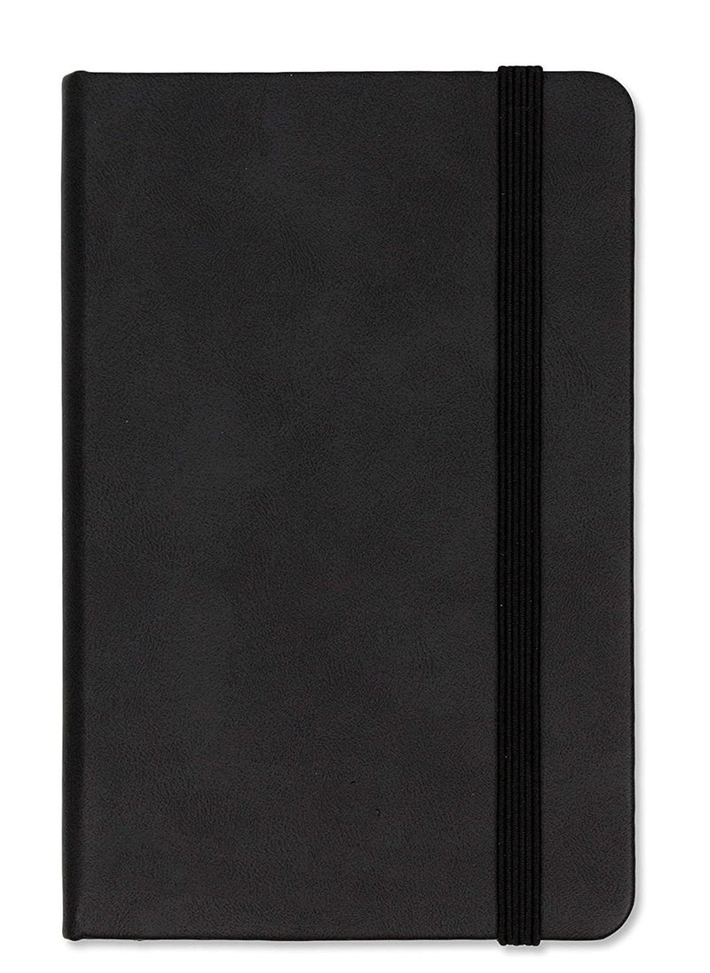 Small Notebook, A6 Notebooks, Pocket Notebook Note Pads Small Notebooks Hardback Notebook A6 Notepad Journal 160 Pages (80 Sheets) Black - Image 1