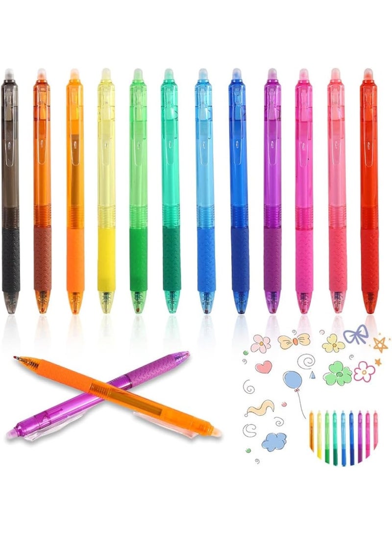 القلم المحايد القابل للمسح ، القلم المحايد القابل للتوسع ، حافة 0.7 مم ، حزمة من 12 ، للكتابة اليومية ، والرسم ، وتدوين الملاحظات ، والقلم قدرة كبيرة ، مناسبة للمدرسة ، والمكتب ، واستخدام الأسرة - Image 1