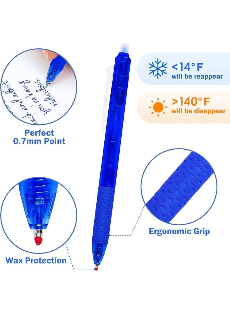 القلم المحايد القابل للمسح ، القلم المحايد القابل للتوسع ، حافة 0.7 مم ، حزمة من 12 ، للكتابة اليومية ، والرسم ، وتدوين الملاحظات ، والقلم قدرة كبيرة ، مناسبة للمدرسة ، والمكتب ، واستخدام الأسرة - Image 2