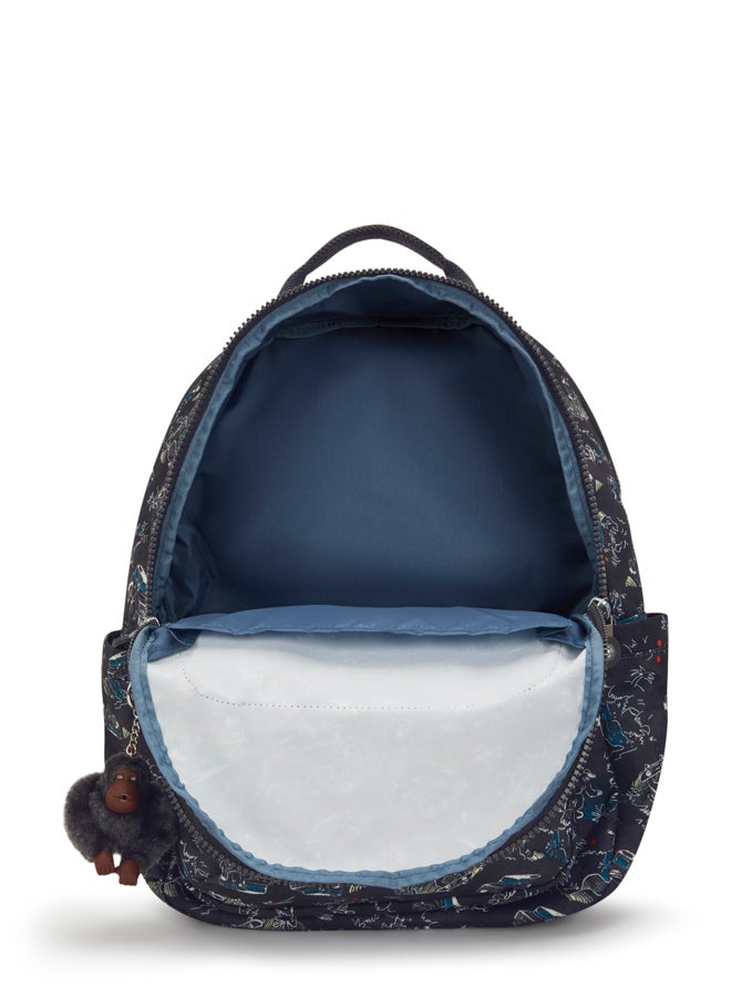 kipling Large Backpack with Separate Laptop Compartment Unisex Jungle Fun Race Seoul College - Image 3