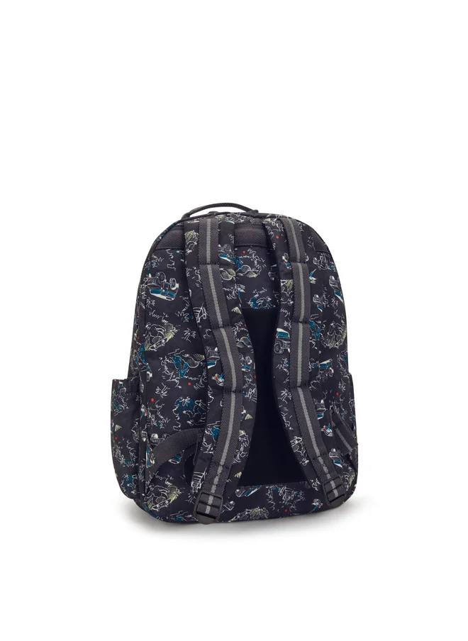 kipling Seoul College Jungle Fun Race Large Backpack