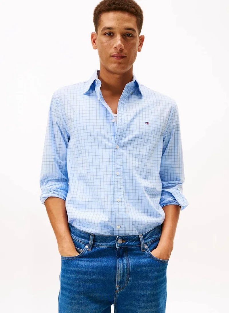 TOMMY HILFIGER TH Flex Regular Fit Tattersall Check Shirt