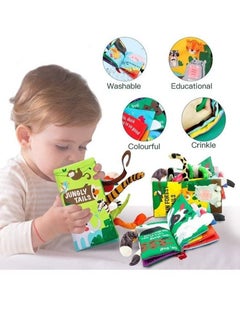 NIBEMINENT Soft Baby Learning Cloth Books (Set of 3)  - Image 2