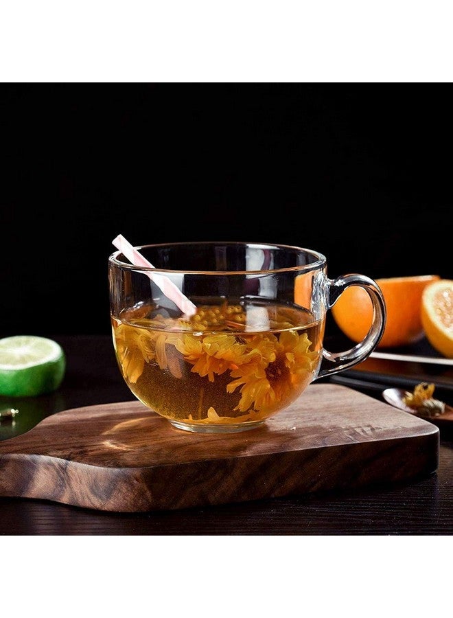 Kosh كوب قهوة كبير من كوش، كوب شاي، كوب كابتشينو، كوب إسبريسو، كوب حليب كبير، كوب شاي أخضر، وعاء شوربة، كوب زجاجي عملاق للقهوة، مجموعة أكواب متعددة الاستخدامات، شفاف - 120 مل - Image 4