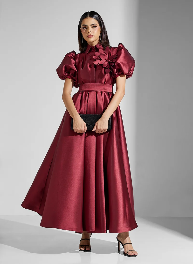 Namshi x Satin Statement Gown