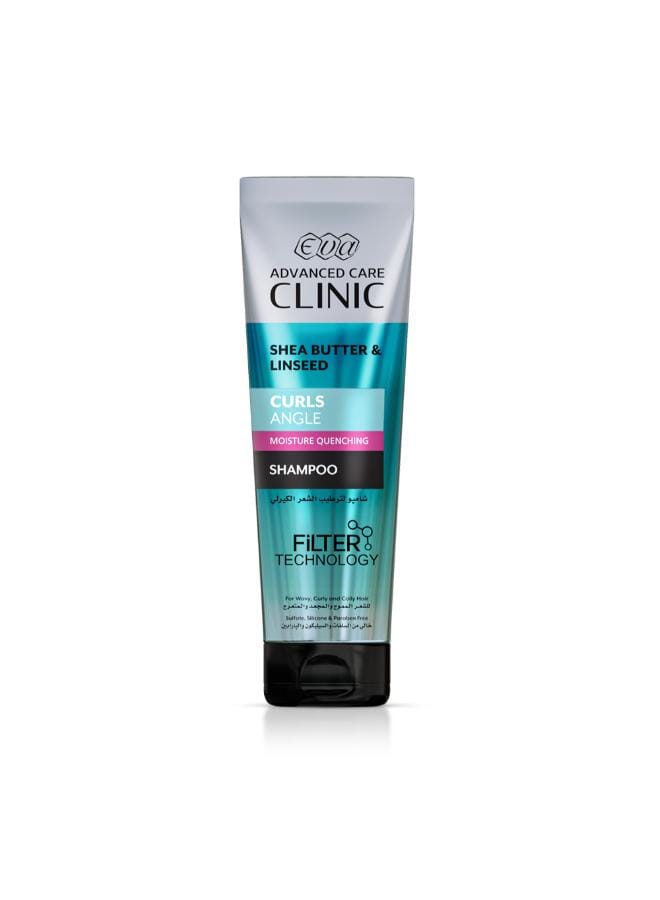 Eva Clinic Curls Shampoo with Shea Butter & Linseed for Wavy, Curly & Coily Hair 230 ML - Image 1