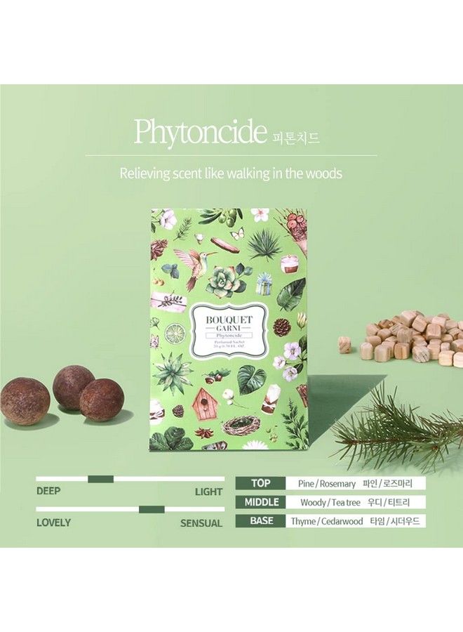 Bouquet Garni Sachet Pitoncide 2 Count 20G Each Long Lasting Rich Fragrance Room And Closet Deodorizer Freshener For Home Closet Odor Eliminator Silk Layon Overlaid Packing Technique  - Image 3