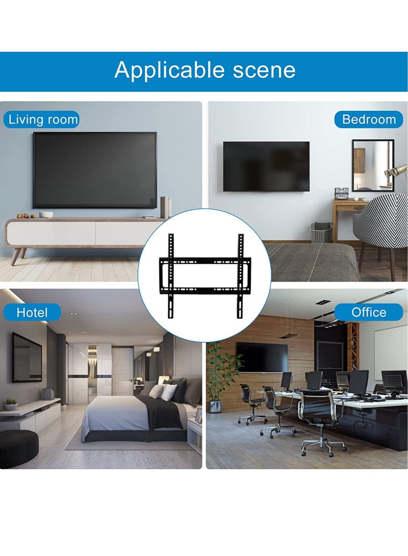 ELTRAZONE TV Wall Mount 26-63 Inches Ultra Strong Slim Fixed TV Bracket Heavy Duty Ultra Super Strong 50KG TV Wall Mount with Wall Fixing Kit for Flat Curved Screen TV LED, LCD OLED and Plasma 50Kg - Image 5