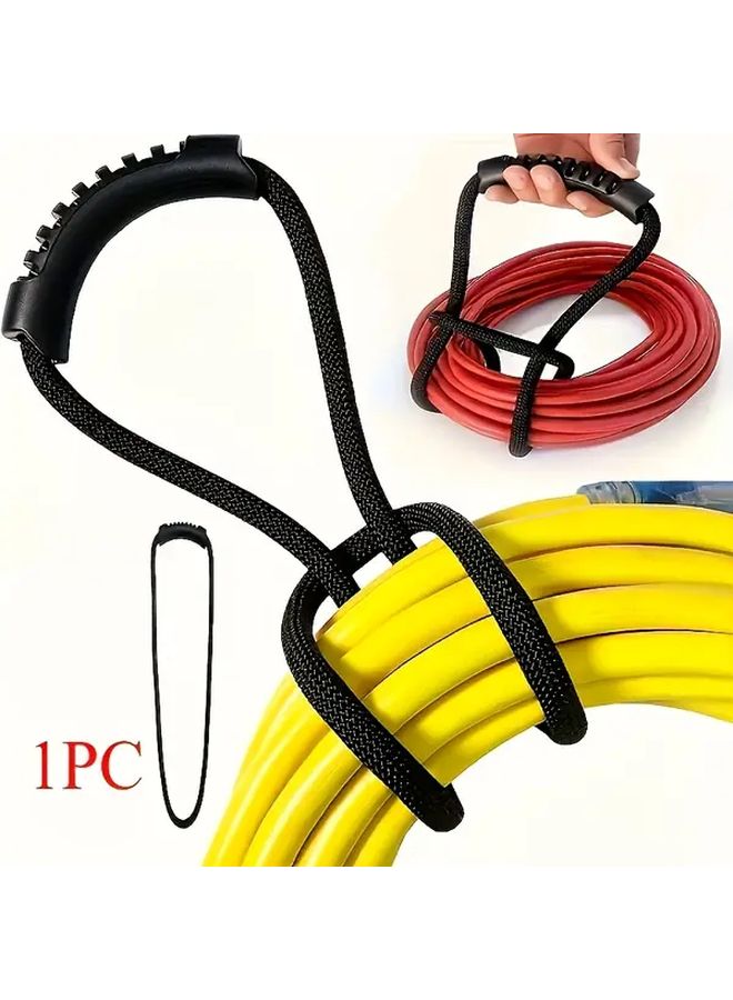 Heavy Duty Black Cord And Hose Organizer With Handle Durable Extension Cord Storage Bag - Image 1
