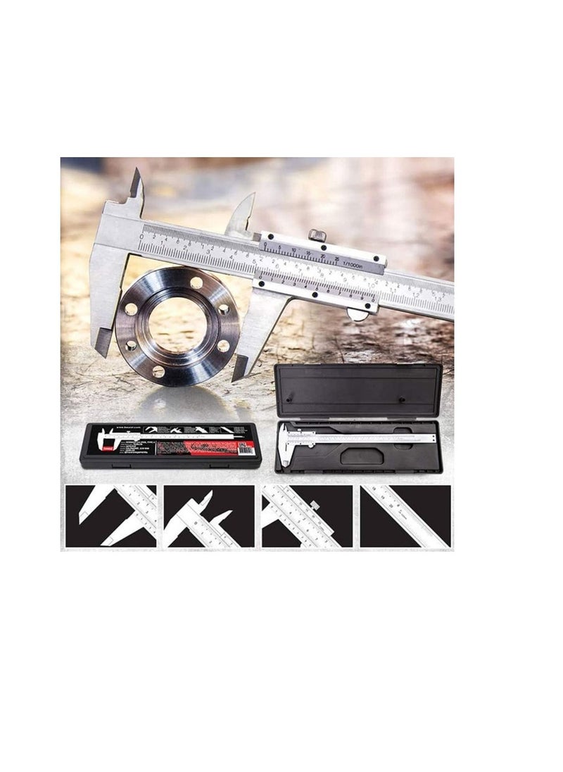 Beorol Professional Vernier Caliper 8 Inch, Stainless Steel  - Image 1